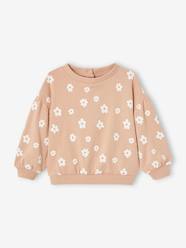 -Printed Sweatshirt in Fleece, for Babies