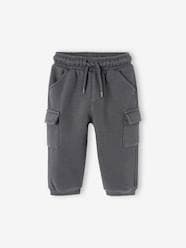 Baby-Trousers & Jeans-Cargo-Type Fleece Trousers for Babies