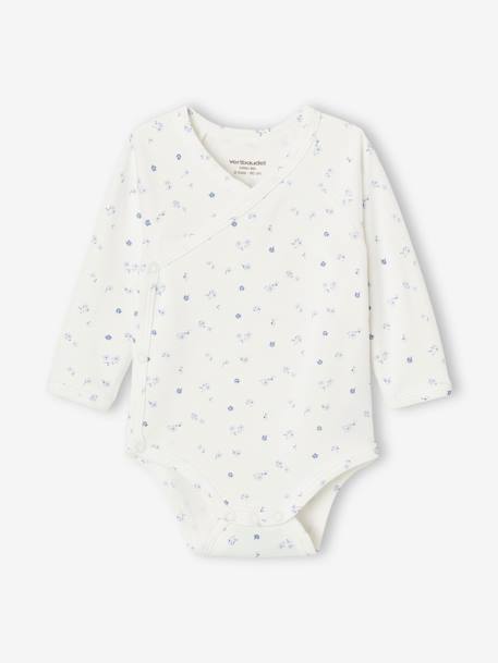 Pack of 5 Long Sleeve Bodysuits for Newborns, Squirrel pale blue 