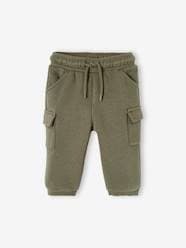 Baby-Trousers & Jeans-Cargo-Type Fleece Trousers for Babies