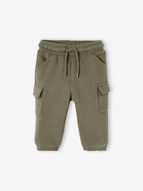 Cargo-Type Fleece Trousers for Babies anthracite+beige+khaki 