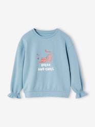 Girls-Cardigans, Jumpers & Sweatshirts-Sweatshirts & Hoodies-Top with Animal & Fancy Details, for Girls