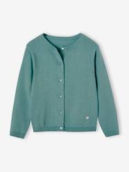 Girls-Cardigans, Jumpers & Sweatshirts-Cardigans-Fine Knit Basics Cardigan for Girls