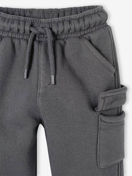 Cargo-Type Fleece Trousers for Babies anthracite+beige+khaki 