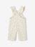 Floral Dungarees with Ruffles for Baby Girls vanilla 