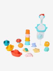 Toys-Set of 16 Bath Toys & Basket