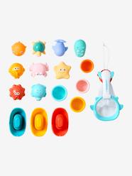 Toys-Set of 16 Bath Toys & Basket