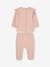 Pack of 2 Interlock Birds Pyjamas for Babies rosy 