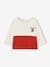 Colourblock Top in Organic Cotton, for  Babies red 