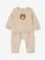 Sweatshirt & Trousers Combo for Babies ecru+marl beige+rose 