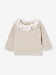 Jumper with Floral Frilled Collar for Newborn Babies