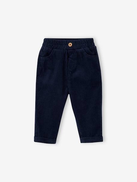 Corduroy Trousers for Babies grey blue+lichen+night blue 