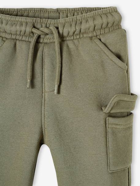 Cargo-Type Fleece Trousers for Babies anthracite+beige+khaki 