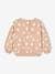 Printed Sweatshirt in Fleece, for Babies blush+ecru 