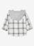 Chequered Hooded Shirt for Babies ecru 