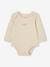 Pack of 5 Long Sleeve Bodysuits in Organic Cotton with Cutaway Shoulders for Babies, BASICS set white 