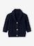 Cable Knit Cardigan with Buttons on the Front navy blue 