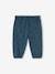 Printed Fleece Trousers for Babies ocean blue+olive 