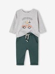 Baby-T-Shirt + Fleece Trouser Ensemble for Babies