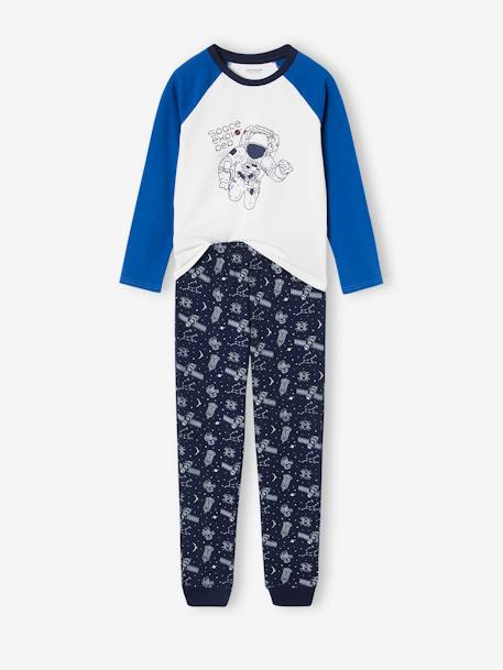 Pack of 2 'Space Explorer' Pyjamas for Boys electric blue 