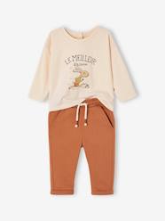 Baby-T-Shirt + Fleece Trouser Ensemble for Babies