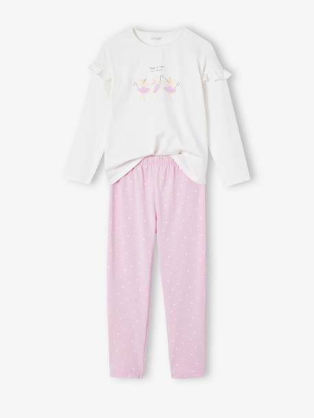 Pyjamas with Mice for Girls lilac 