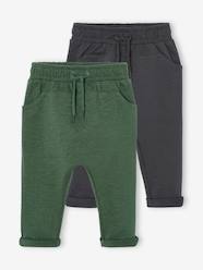 Baby-Pack of 2 Fleece Trousers for Babies, Basics