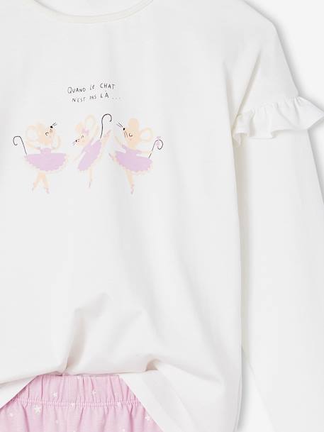 Pyjamas with Mice for Girls lilac 