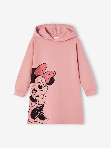 Hooded Sweatshirt-Like Dress for Girls, Minnie Mouse by Disney® mauve 