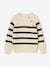 Striped Top for Boys ecru+navy blue 