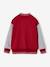 College-Type Jacket in Fleece, Patch in Bouclé Knit, for Boys fir green+hazel+red 