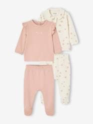 Baby-Pack of 2 Interlock Birds Pyjamas for Babies