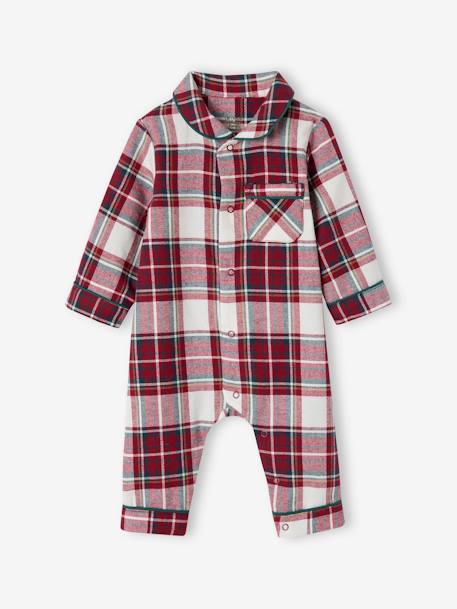 Chequered Christmas Pyjamas, Family Capsule Collection for Babies chequered red 