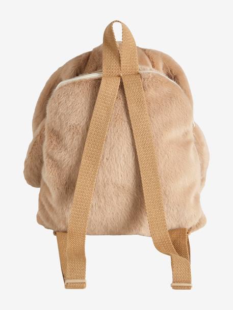 Animal-Shape Pyjama Backpack brown+ecru 