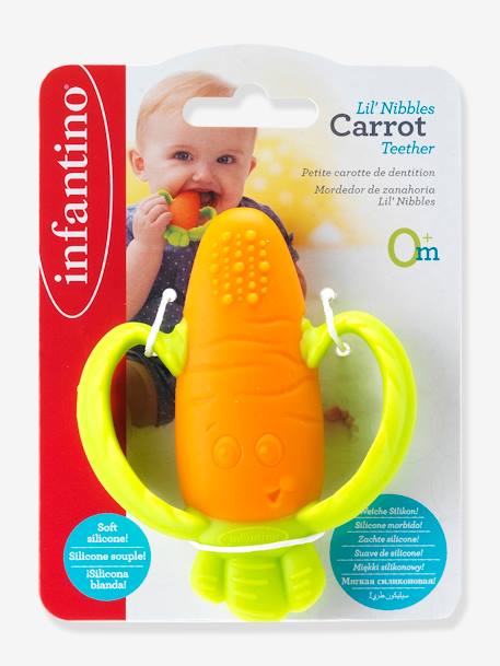 Carrot Teether in Silicone by INFANTINO multicoloured 