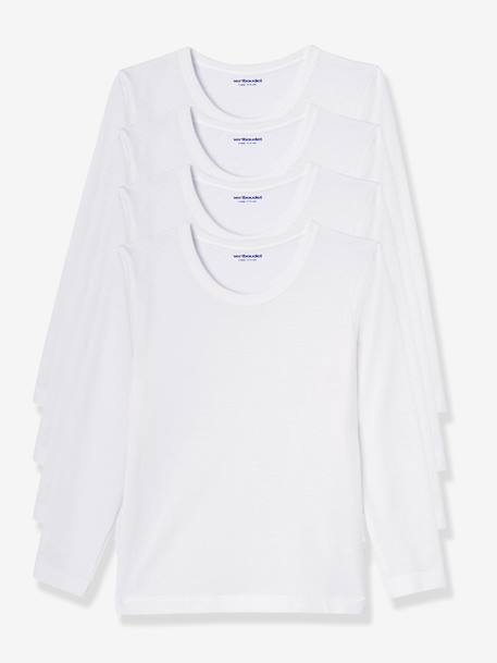 Pack of 4 Boys' T-Shirts White 