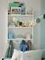 Coat Hooks with Book Shelves - Confetti white 