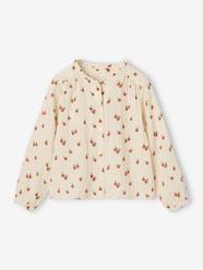 -Cotton Gauze Shirt for Girls