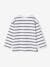 Striped Long Sleeve T-Shirt for Boys ecru+peacock blue 