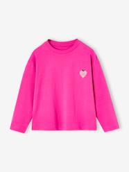 Girls-Basics Top with Motif on the Chest, for Girls