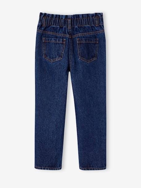 Paperbag Jeans, Heart-Shaped Pockets, for Girls brut denim+medium blue 