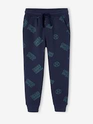 -Fleece Joggers with Baseball Inscription for Boys, Designed for Autonomy