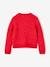 Loose-Fitting Soft Knit Cardigan for Girls marl grey+petrol blue+red+sweet pink 