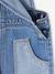 Wide Denim Dungarees with Contrasting Pockets, for Girls medium blue 