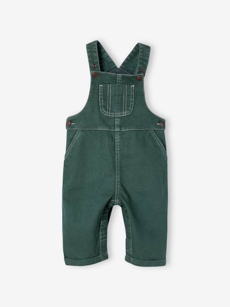 Top + Dungarees Outfit for Baby Boys fir green 