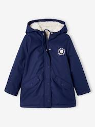 -Raincoat with Sherpa Lining for Girls