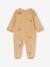 Pack of 2 Velour Sleepsuits for Babies, Airplane golden yellow 