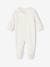 Pack of 3 Velour Sleepsuits, Special Opening for Newborns, for Babies aqua green+dusky pink+golden yellow 