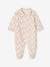 Set of 2 'Small Flower' Sleepsuits in Velour for Baby Girls rosy 