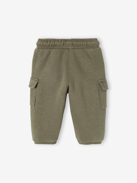 Cargo-Type Fleece Trousers for Babies anthracite+beige+khaki 